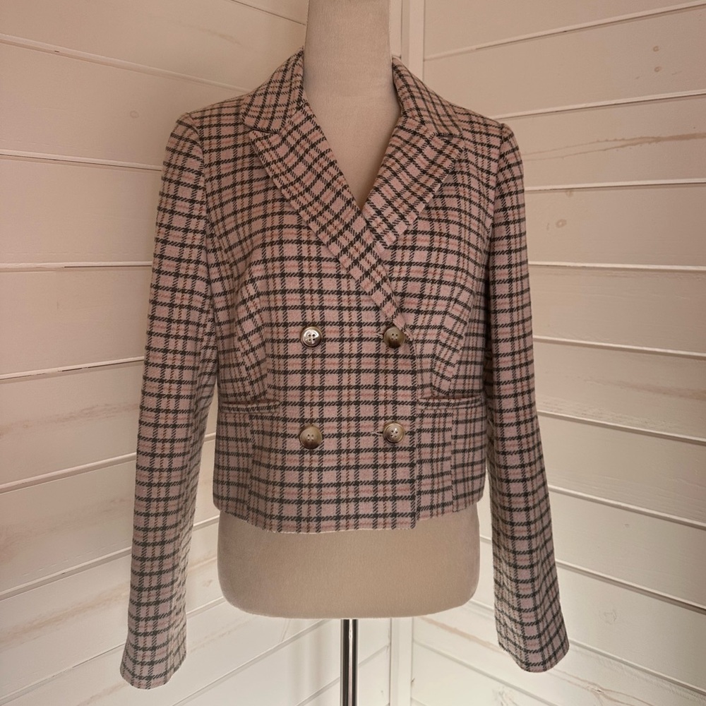 Miss Slelfridge Pink Plaid Jacket